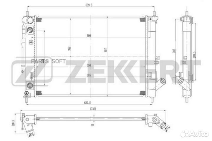 Радиатор охлаждения Хендай Крета