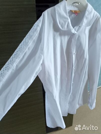 Блузка школьная белая р.158