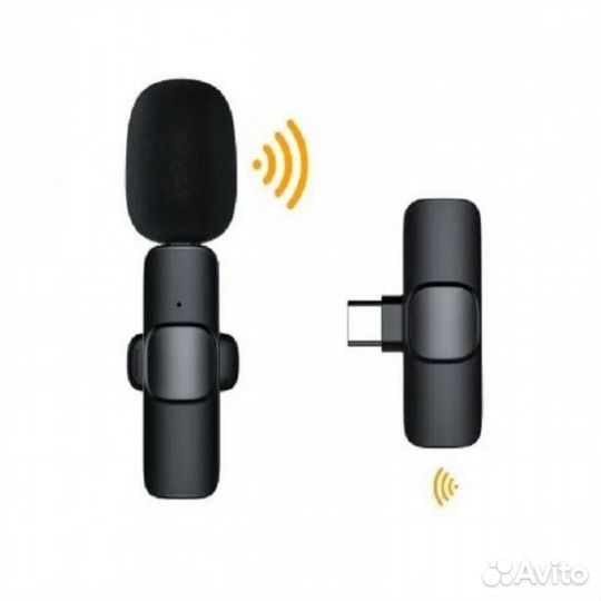Микрофон прищепка петличный беспроводной Type-C K8