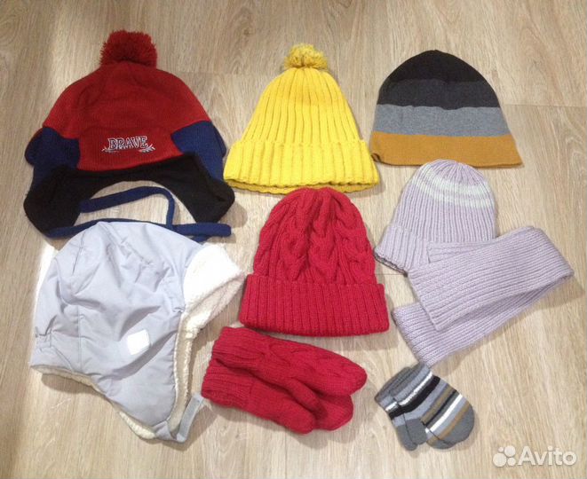 Шапки, варежки (возраст 1-6 лет)