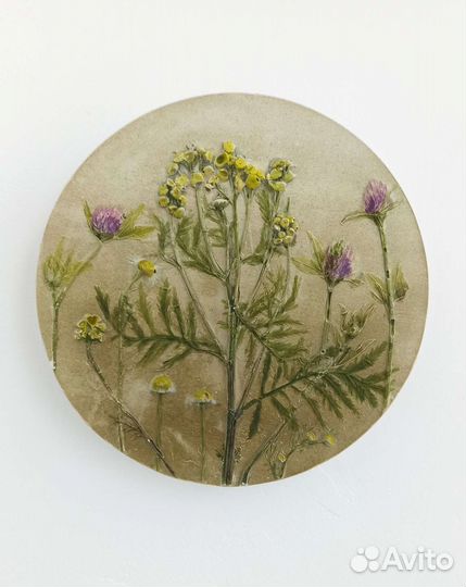 Ботанический барельеф. Картина