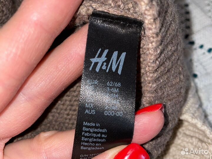 Шапка детская HM 62/68 74/80 с ушками