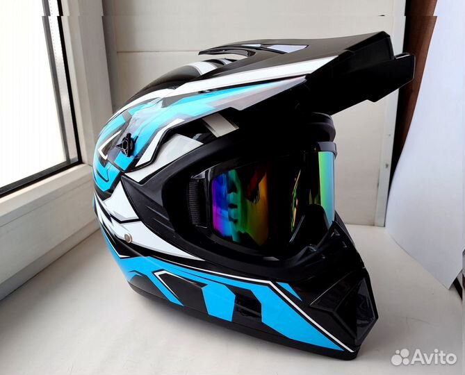 Мотоочки новые, шлем кроссовый, читайте обьявление