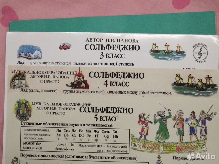 Рабочая тетрадь по сольфеджио + 3 шпаргалки