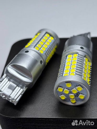 LED лампа T20 7440 (чип 3030-69) 12-24 белый