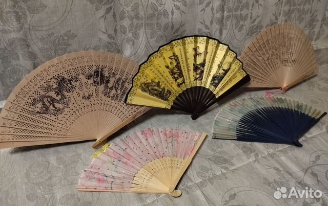 Вееры коллекция 5 шт