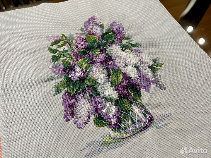 Остатки набора от вышивки 