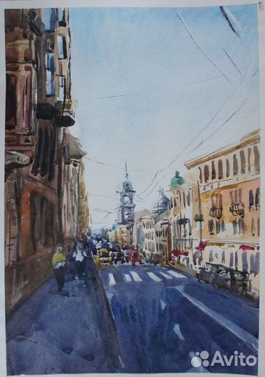 Этюд акварелью