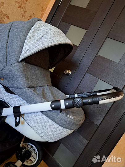 Коляска 2 в 1 adamex серая