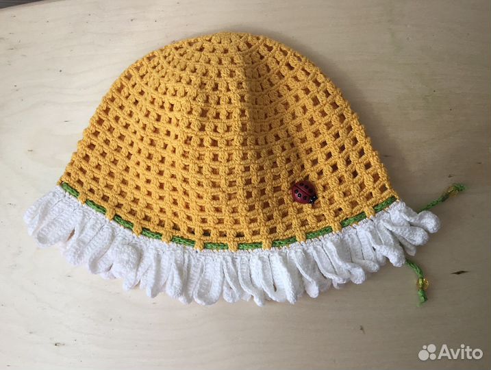 Панамка для девочки вязаная