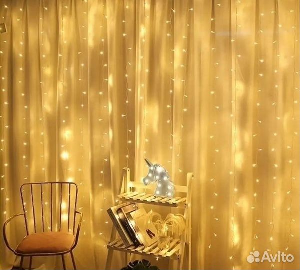Гирлянда штора