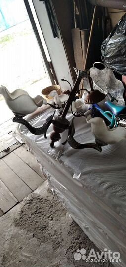 Люстра потолочная бу