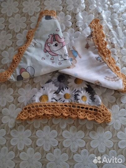 Платочки носовые из хлопка ручной работы