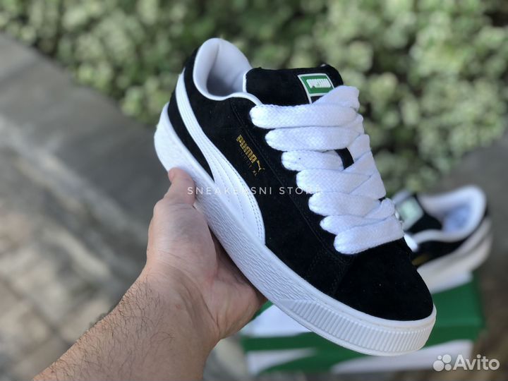 Кроссовки Puma Suede XL Black White