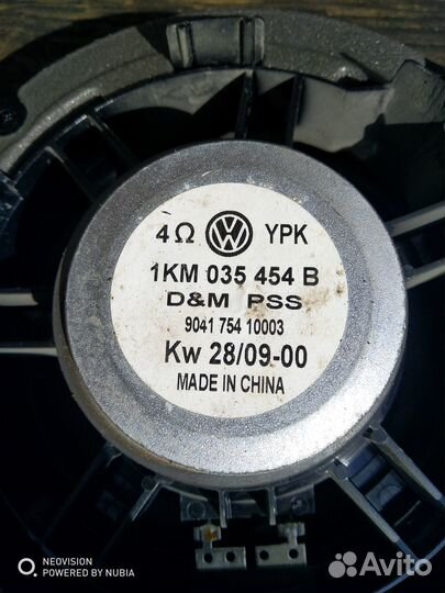 Динамик задний Фольксваген Гольф 6