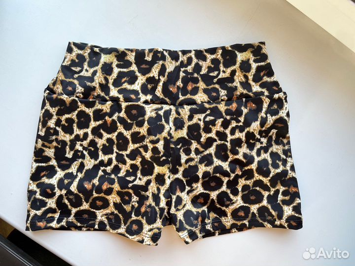 Шорты женские 42-44р новые леопард, синие, черные