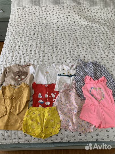 Детские вещи пакетом для девочки 86-104
