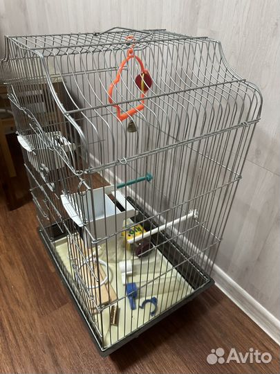Большая клетка для птиц. 44,5х33,5х67