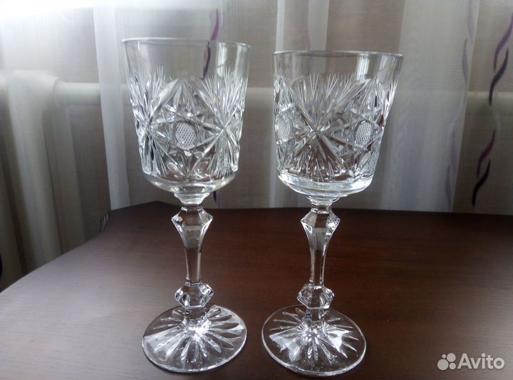 Хрустальные свадебные фужеры