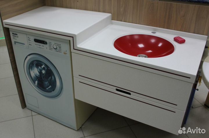 Столешница с раковиной из искусственного камня