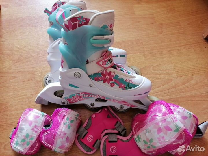 Ролики раздвижные 38-41 + защита