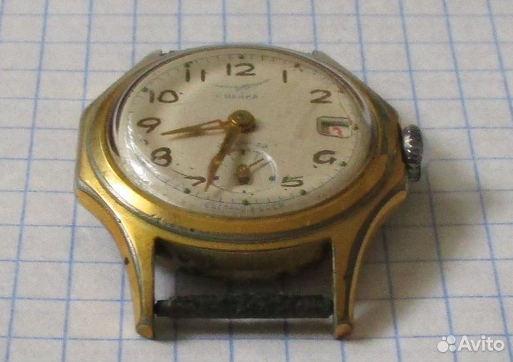 Часы чайка позолота СССР