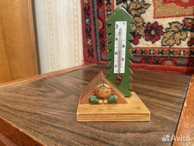 Термометр градусник елочка СССР комнатный
