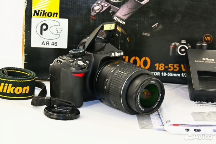 Nikon D3100 14.2MP зеркалка Kit AF-S 18-55