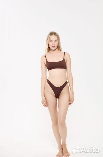 Стринги laodo с глубоким вырезом