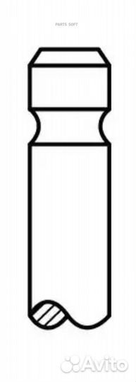 AE V91721 Клапан выпускной toyota