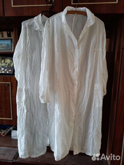 Платье х/б СССР, халаты рабочие и медицинские