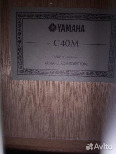 Гитара yamaha c 40m