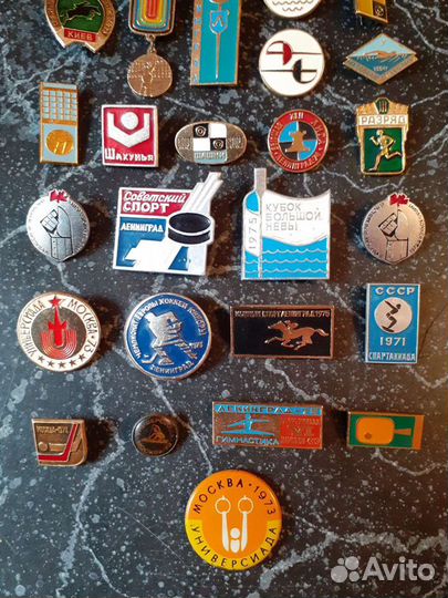 Спорт. Значки СССР. Два набора