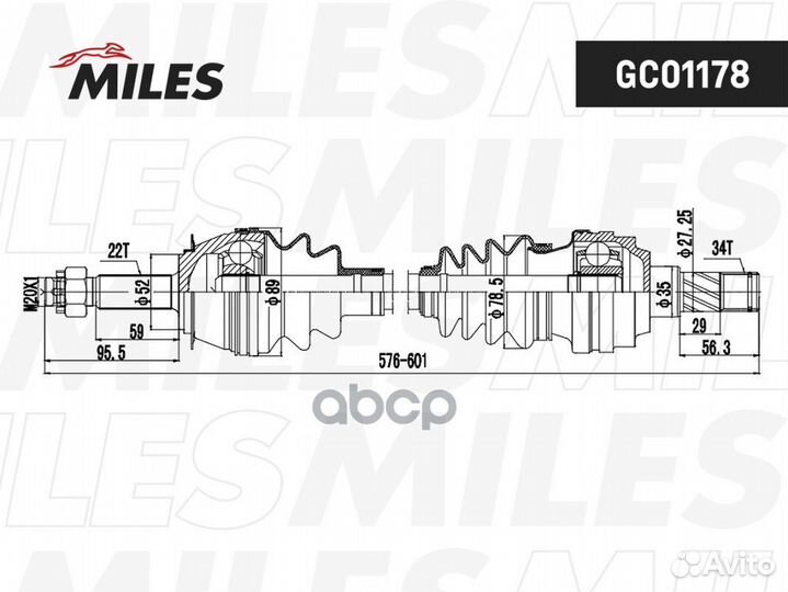 Привод в сборе chevrolet lanos/nexia лев.sohc G