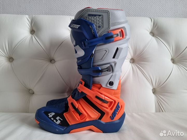 Кроссовые Мотоботы Leatt 4.5 Grey Orange Enduro V2