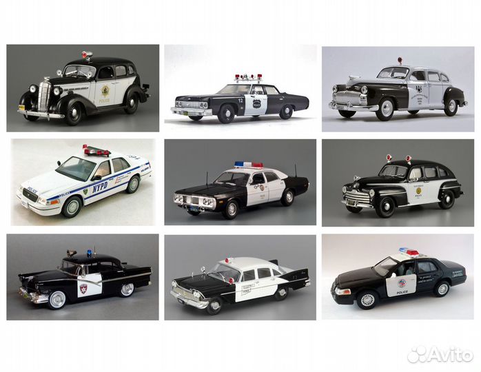 Полицейские машины мира 1:43