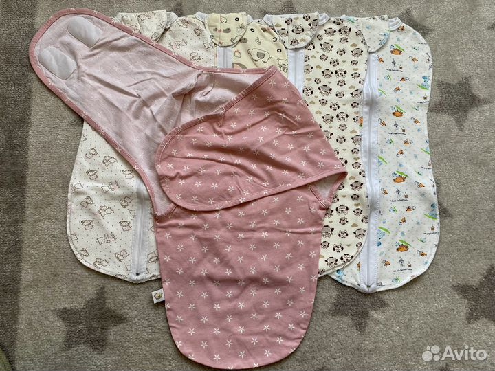 Пеленки-коконы для новорожденных 5 штук