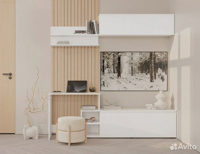 Стенка в гостиную белая