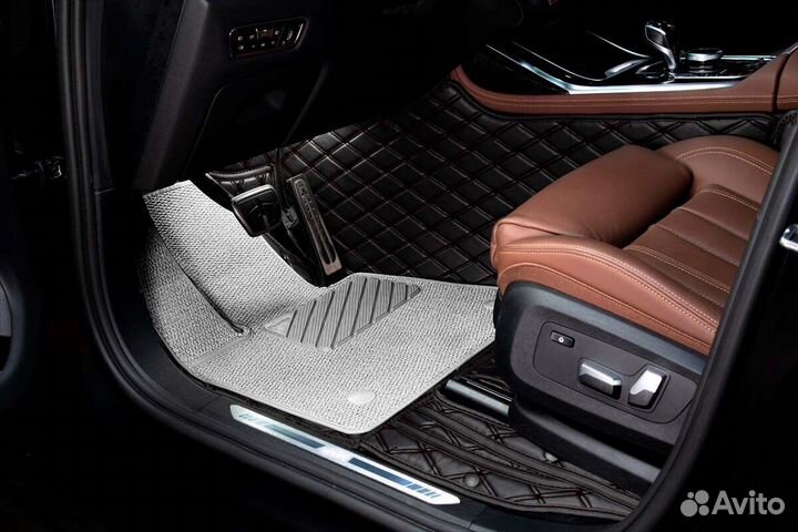 3D Коврики Lexus LS Салон Багажник Экокожа