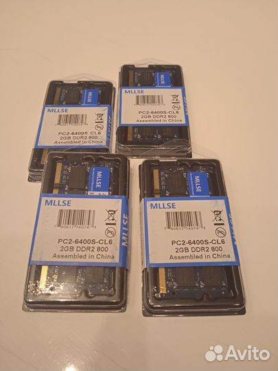 Оперативная память для ноутбука новая DDR2 2GB