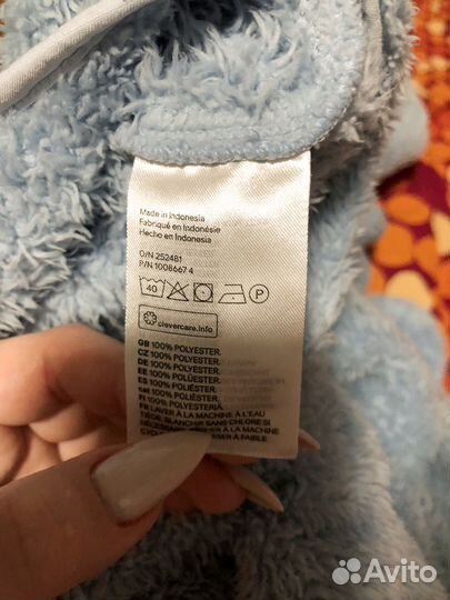 Пушистая кофта женская L