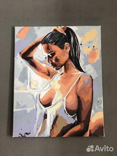 Картина девушки Акрил