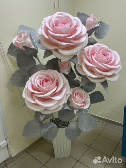 Роза из изолона