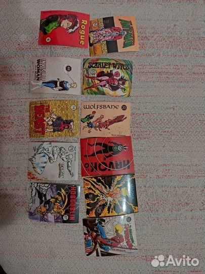 Коллекционные карточки и наклейки марвел marvel