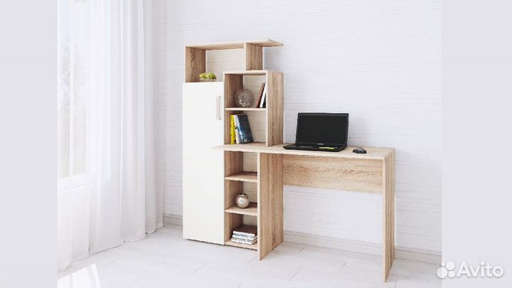 Компьютерный стол Квартет 7 белый