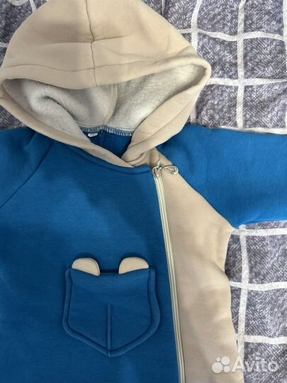 Теплый комбинезон для мальчика 80 размер