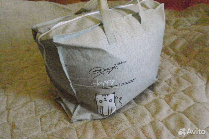 Покрывало/одеяло, бежевое с мягким ворсом