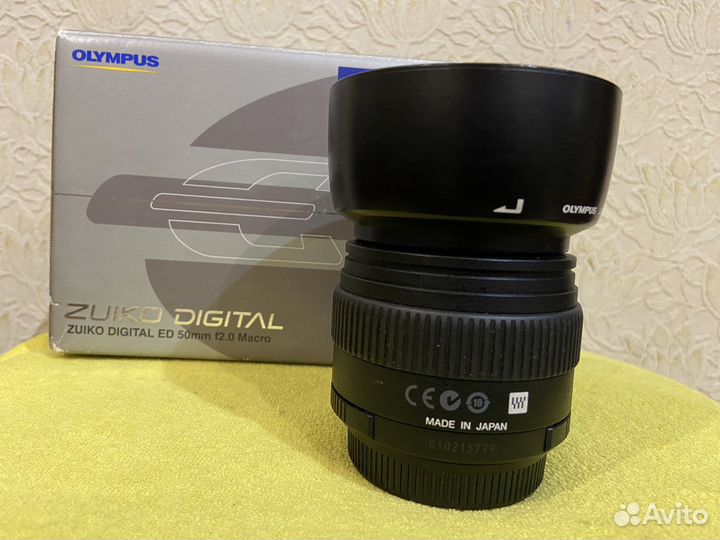 Объектив объектива Olympus 50mm f/2.0 Macro