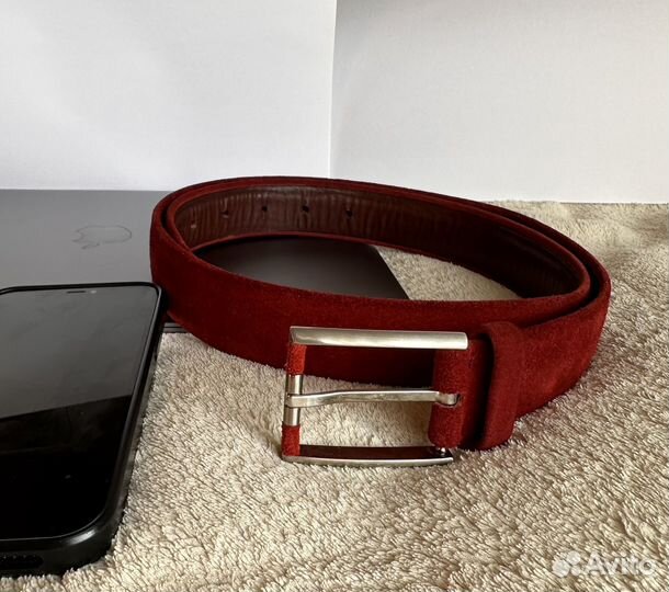 Ремень мужской натуральная кожа италия