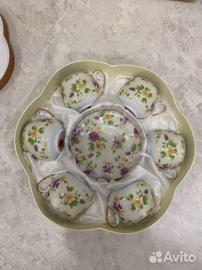 Кофейный сервиз фарфор новый